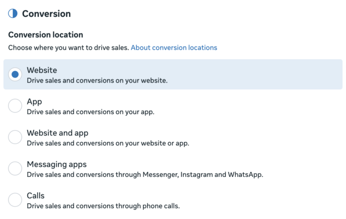 Conversion Location